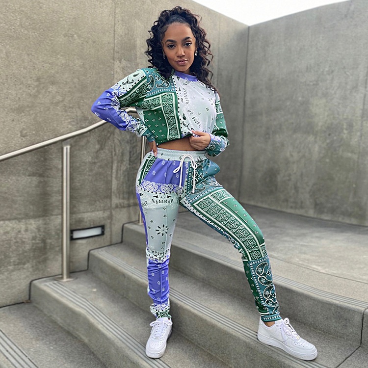 Shop Our Collection of Paisley Bandana Print Two Piece Sets