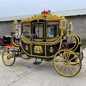 รถม้าคลาสสิครอยัลซินเดอเรลล่า รถม้าไฟฟ้าแบบคลาสสิก รถม้าแบบเปิดประทุนพร้อมเบาะนุ่ม รถม้ารอยัล/รถม้าไฟฟ้าสำหรับเที่ยวชมสถานที่ - Product Image 3