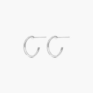 Premium 925 Sterling Silver Gold Plated Moissanite Hoop <b>Earrings</b> Brilliant Sparkling Luxury <b>Fine</b> Jewelry Elegant Fashion - Product Image 2