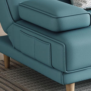 Canapé-lit pliant multifonctionnel à double usage <span class=keywords><strong>avec</strong></span> un design simple de <span class=keywords><strong>peau</strong></span> anti-griffes pour les paresseux qui dorment dans de petits appartements - Product Image 2