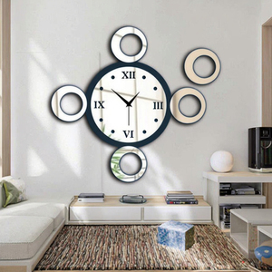 Anelli di moda cerchi adesivo <span class=keywords><strong>per</strong></span> orologio da parete con <span class=keywords><strong>specchio</strong></span> acrilico - Product Image 3