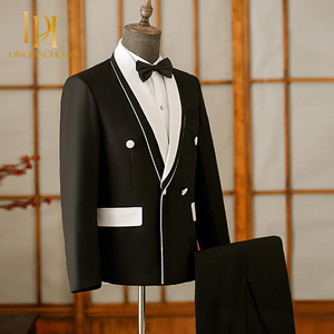 ชุดสูทธุรกิจสำหรับ<span class=keywords><strong>ผ</strong></span>ู้ชายชุดสำหรับงานแต่งงานเจ้าบ่าวชุดออ<span class=keywords><strong>ก</strong></span>งานปาร์ตี้มีซิป - Product Image 2