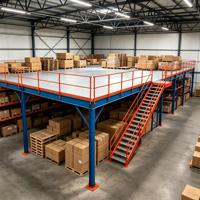 HONGXIN Étagère de mezzanine en acier robuste sans boulons, en acier laminé à froid, avec revêtement en poudre, protection contre la corrosion, réglable et personnalisable