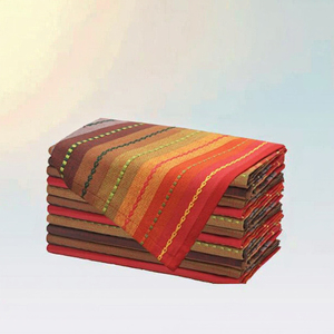 Serviettes de table en coton imprimé bohème 70x180cm, lot de 6, faites à la main, lavables en machine, pour la décoration de la maison - Product Image 1