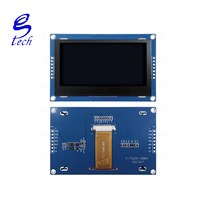 شاشة OLED مقاس 2.7 بوصة بتقنية الكريستال السائل، دقة 128×64، واجهة SSD1327، وحدة SPI بـ 7 دبابيس، إضاءة خضراء