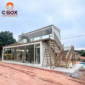 Cbox Prefabricado Modular Cafetería Móvil Restaurante de 2 Pisos Panel Sándwich Hotel Oficina Tienda de Ropa Casa Contenedor Desmontable - Product Image 2