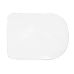 Asiento de inodoro para Eos By O, forma de florero, blanco, con bisagras de expansión - Product Image 1