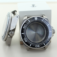 Boîtier de montre en acier inoxydable argenté de qualité supérieure, cristal saphir, adapté au mouvement Seiko NH34 NH35 NH36 NH38