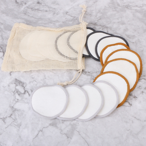 Adhésif lavables et réutilisables pour les yeux, <span class=keywords><strong>coton</strong></span> biologique en chanvre, accessoire de démaquillage, de haute qualité, écologique, pour le visage, 10 pièces - Product Image 2