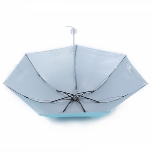 Parapluie publicitaire en gros à bas prix - Double usage, protection solaire/pluie, revêtement argenté, logo personnalisé, 7 couleurs - Product Image 5