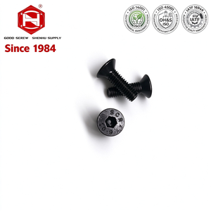 Vis à tête fraisée hexagonale à haute résistance, acier au carbone 10.9, vis mécanique à oxyde noir - Product Image 1