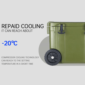 45L Auto Fridge Solar Battery Cooler Box <b>Refrigerator</b> Outdoor Portable Mini Camping Freezer Car Fridges Portable Car Refrigerato - Product Image 4