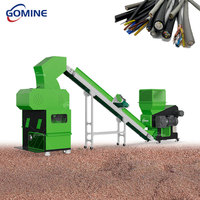 Granulateur de câbles en cuivre, équipement de récupération, broyeur compact à un seul arbre, convoyeur, machine de granulation de fils de cuivre