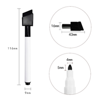 Stylos effaçables à sec magnétiques, marqueurs pour tableau blanc, pointe fine, 12 stylos, 6 couleurs, encre facile à effacer, option de logo personnalisé