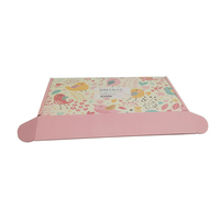 Boîte cadeau carrée en carton ondulé personnalisée, pelliculage mat, fermeture magnétique, matériaux recyclés, logo couleur personnalisé pour chaussettes