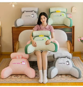 JYM personalizado multifuncional dibujos animados elegante cojín de noche cómoda almohada Lumbar dormitorio lectura Hotel cama descanso masaje