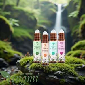 Atacado 10ml Lavanda Esse Ntial Óleos Roll-on Garrafa Doce Odor para Cabeça Alívio do Sono e Dores de Cabeça - Product Image 4