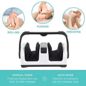 Elektrikli kas kabartma ayak silindiri titreşimli taşınabilir refleksoloji cihazı Shiatsu bacak ayak masajı ile ısı - Product Image 2