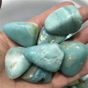 Natural Amazon Gravel Tumbled Stone Quartz Amazonite Crystal Stone