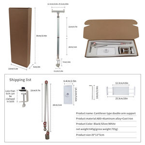 Soporte de Aleación de Aluminio Giratorio 360° <span class=keywords><strong>para</strong></span> Teléfono Móvil, Tablet, PC, <span class=keywords><strong>iPad</strong></span>, <span class=keywords><strong>para</strong></span> Oficina, Estudio, Transmisión en Vivo, Gran Venta - Product Image 5
