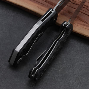 سكين هونغروي 2026 عالي الجودة من الفولاذ 7Cr17، سكين قابل للطي للاستخدام الخارجي، سكين للبقاء على قيد الحياة، سكين جيب قابل للطي للتخييم مع مقبض G10 - Product Image 4