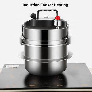 <span class=keywords><strong>Olla</strong></span> <span class=keywords><strong>a</strong></span> Presión Portátil de Acero Inoxidable 304 de 3 Capas, Interior Antiadherente, Tamaño Mini para Acampar y Hacer Senderismo al Aire Libre - Product Image 2