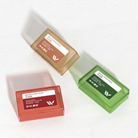 Boîte rectangulaire translucide vide en plastique PP avec couvercle à rabat, logo personnalisé, petit emballage portable pour accessoires de soins bucco-dentaires