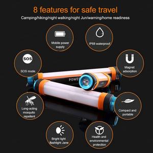 Linterna Multifuncional para Exteriores, Portátil, Impermeable, Repelente de Mosquitos, Luz de Emergencia para Camping y Viajes, Banco de Energía - Product Image 3