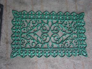 Коврик напольный из чугуна, с бабочкой - Product Image 6