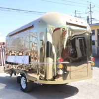 Prix d'usine 500CM Remorque de cuisine mobile personnalisée entièrement équipée de haute qualité pour la vente de nourriture en extérieur
