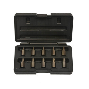 <span class=keywords><strong>Kit</strong></span> d'<span class=keywords><strong>extraction</strong></span> de vis et de boulons à multiples cannelures de 1/2'' (10 pièces) – Outil de retrait facile pour vis et boulons cassés - Product Image 1