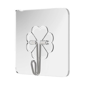 Ganchos Transparentes para Montar en la Pared, Capacidad de Carga de 3-5 kg, Impermeables, para Uso en Baño y Cocina - Product Image 2