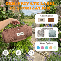 Niedliche Elegante Cord-Hundematte mit Rutschfester Silikonunterseite Faltbare Tragbare Wasserdichte Matte für Outdoor Park Café Haustier-Reisematte