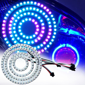 5V SMD 5050 ws2812b độ sáng cao RGB ma thuật thiên thần mắt vòng ánh sáng cho xe Đèn trang trí - Product Image 2