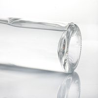 Bouteilles en verre transparent à col long de 700ml 750ml pour emballage d'alcool de qualité supérieure vin whisky vodka étiquetage personnalisable