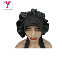 Gorro satinado Truly Lips con lazo elástico, logotipo impreso, gorro de moda para mujer, uso doméstico, cuatro estaciones, 56-58 cm