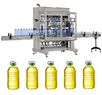 Ligne automatique de machine à emballer de remplissage de seau de bouteille d'huile de cuisson d'arachide de palme d'arachide