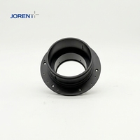 Boîtier de capteur optique en aluminium anodisé noir usiné CNC de précision pour composants de caméra de vision artificielle