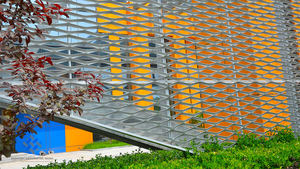 Bền Kim Cương hình trang trí mở rộng lưới kim loại thép carbon thấp nhôm kéo dài lưới lưới cho trần/rèm - Product Image 5