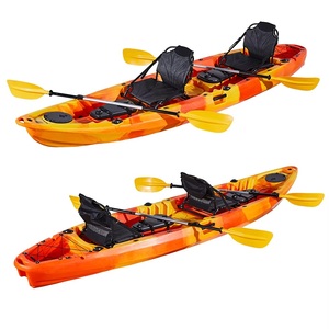 Kayak Plegable Avanzado, <span class=keywords><strong>Canoa</strong></span> Portátil de Carcasa Rígida, <span class=keywords><strong>2</strong></span> <span class=keywords><strong>Plazas</strong></span>, Kayak de Pesca Ligero y Duradero, Bote de Recreo para Lagos y Ríos - Product Image 4