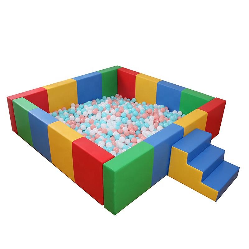 Top Selling High Quality Ball Pool with Steps Indoor Playground Equipment  Home Play Area Kids Soft Playhouse