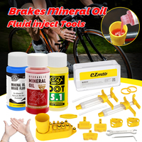 Huile minérale de frein de vélo Divers liquides de frein Système d'huile minérale Fluides en option Kit de vidange de frein à disque hydraulique Outil de graissage