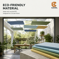 Ecologisch verantwoorde, niet-toxische polyester akoestische panelen, geluidsdichte PET akoestische wandpanelen, brandwerende polyester akoestische plafondpanelen