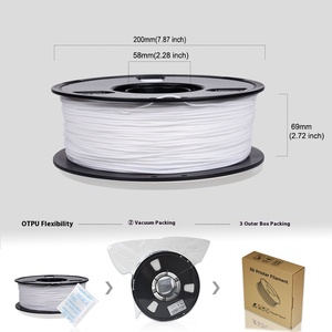 Filament d'imprimante 3D TPU flexible élastique 98A 95A 90A 85A 80A 75A 1kg pour Bambu Lab AMS, fourni par l'usine - Product Image 4