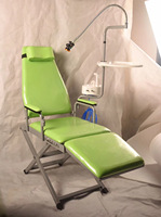 Unité de chaise dentaire pliante Portable chaise de dentiste pliable réglable pour clinique mobile visite à domicile petit espace prix abordable