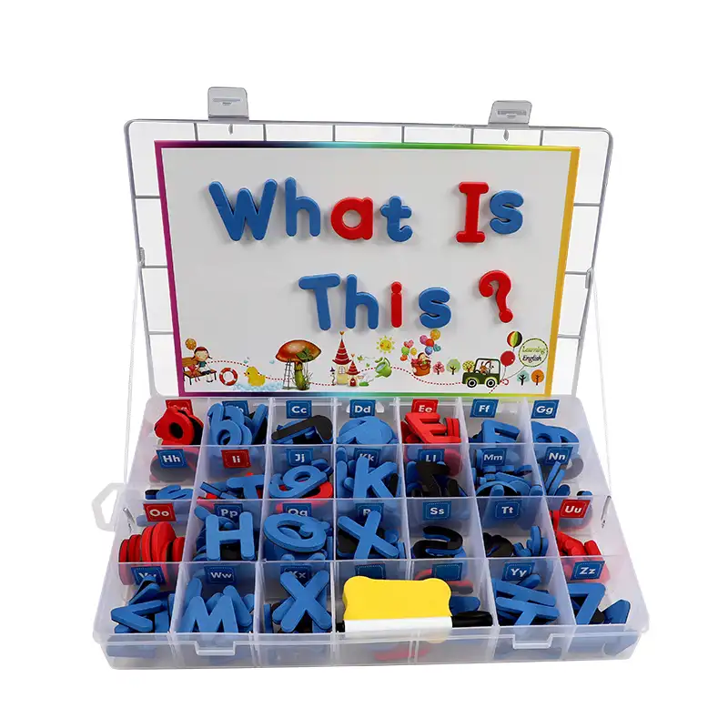 カスタム印刷教育アルファベットおもちゃセット磁気レターセットを学ぶ子供たち