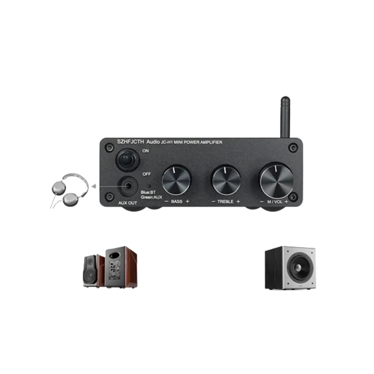 Szhfjcth kalite toptan Stereo alıcıları amplifikatörler 2.1 ses kurulu amplifikatör ile yepyeni