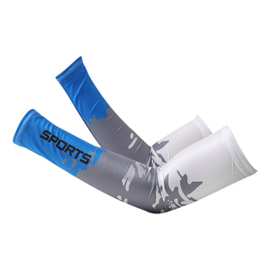 Manchon <span class=keywords><strong>de</strong></span> <span class=keywords><strong>compression</strong></span> sportif en soie glacée respirante, anti-UV, élastique et économique pour la conduite et le cyclisme en extérieur - Product Image 1