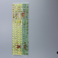 Vente en gros, conception personnalisée, hologramme en PVC, autocollants moelleux décoratifs pour clavier de cahier