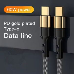 High Speed PD 60W QC 3A Fast <b>Charging</b> Nylon Gold-plated Usb <b>c</b> <b>Cable</b> <b>Type</b> <b>c</b> to <b>Type</b> <b>c</b> <b>Charging</b> <b>Cable</b> for Mobile Phone Laptop - Product Image 2